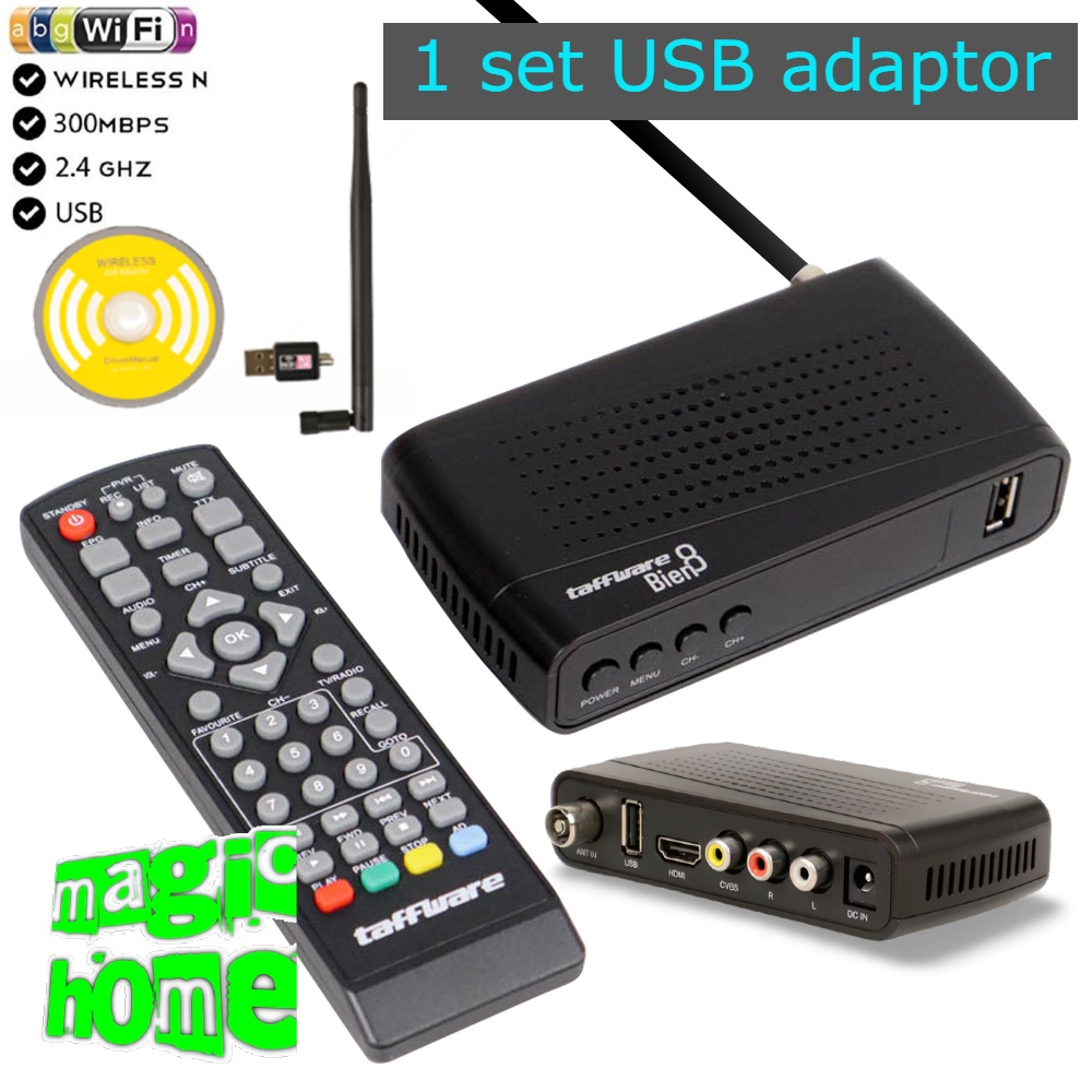 Set top box tv digital receiver youtube wifi USB dongle antena digital
