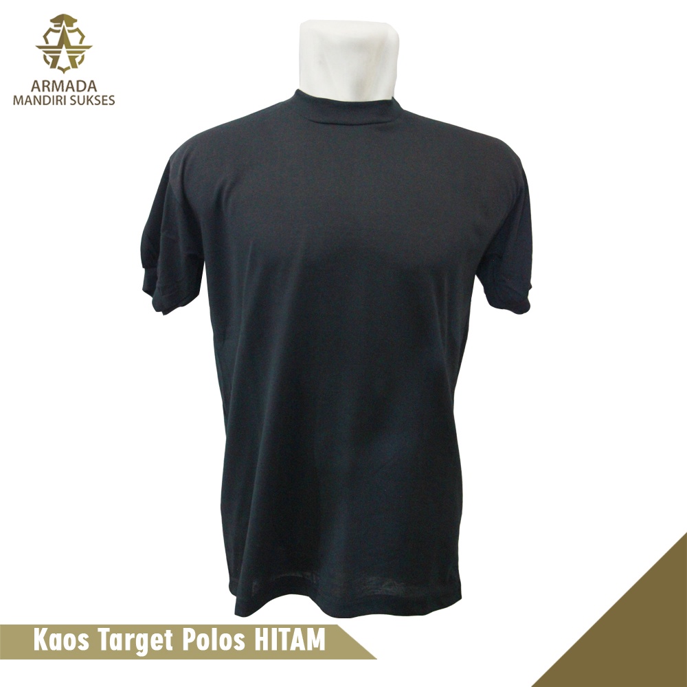 Kaos Target Polos Hitam - Kaos Target Hitam Polos