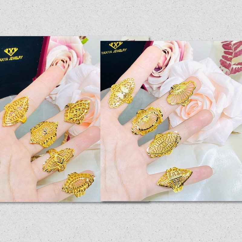 Cincin dubai emas motif Dewasa yaxiya