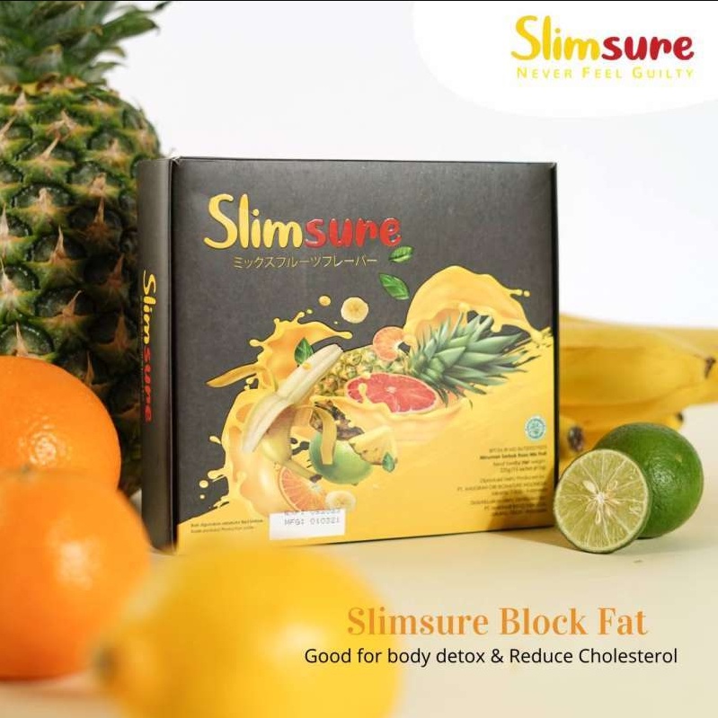 SLIMSURE BLOCK FAT Suplemen Diet Serat untuk Berat Badan Ideal