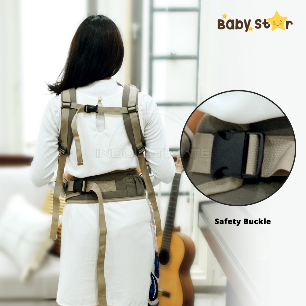 7in1 Gendongan Hipseat Topi Bayi BABY STAR GBS-100 GBS-101 Gendongan Bayi Depan Hipseat Baby Carrier 7 Posisi Model Terbaru M shape kangguru Gendongan kain jarik Bayi Samping spons kaos geos bayi kado hampers perlengkapan bayi baru lahir