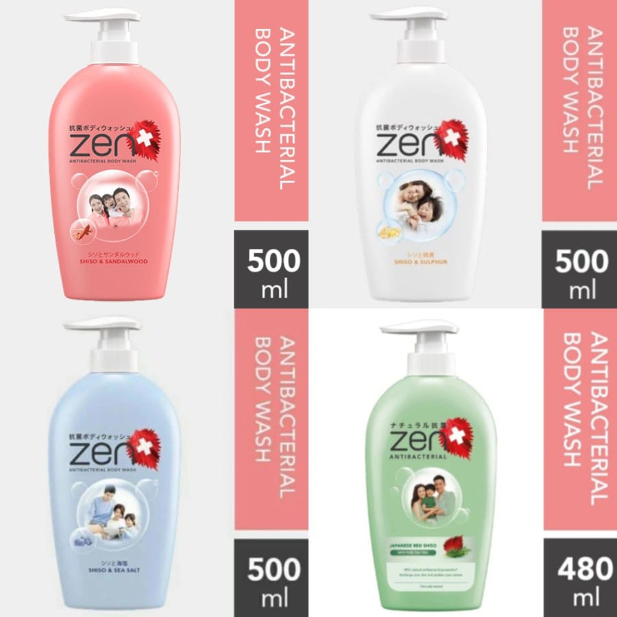 ZEN Body Cleanser Sabun Cair Pump 480ML ~ ORIGINAL 100%