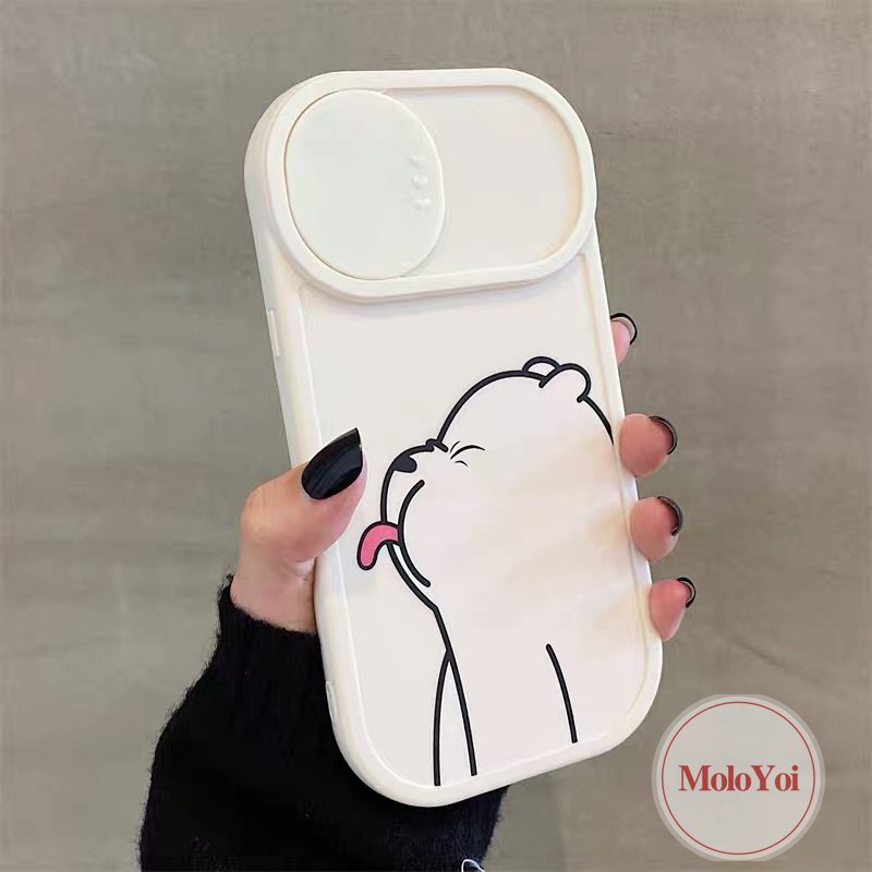 Soft Case Tpu Motif Kartun Beruang Untuk IPhone 11 13 12 Pro Max 7Plus XR 11 Pro Max X XS Max 8Plus