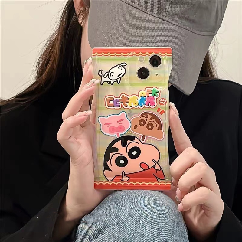 Soft Case TPU Motif Kartun RIXUAN Untuk iPhone 14 13 12 11 Pro MAX 7 8 Plus 6s Plus XR 14 Plus X XS MAX