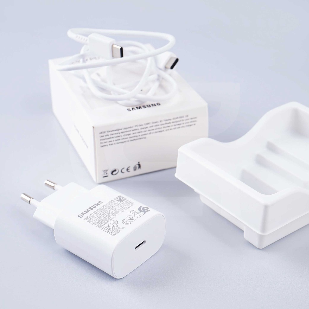 SAMSUNG SUPER FAST CHARGING TYPE C 25 WATT PUTIH C TO C ORIGINAL