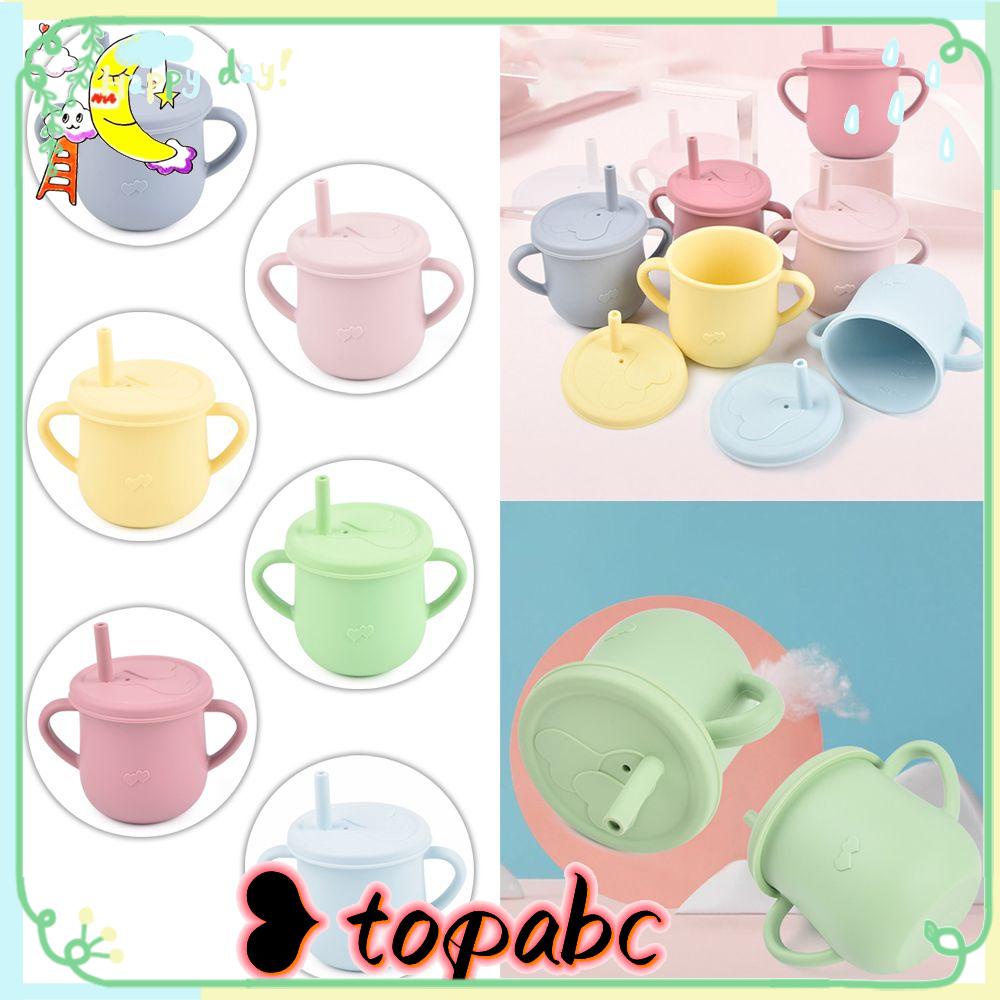 Top Botol Minum Bayi Anti Tumpah Bahan BPA Free Dengan Sedotan