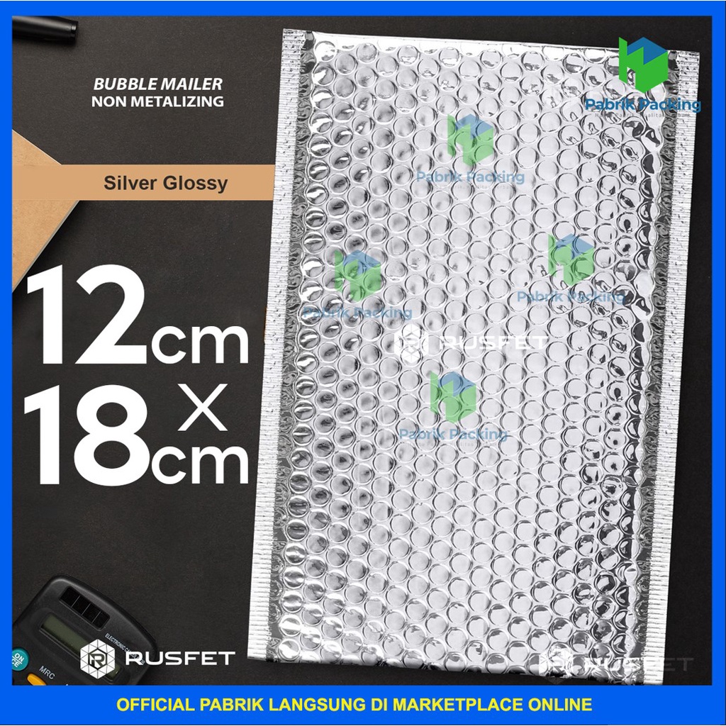 

Amplop Bubble Murah Bubble Mailer Bubble Packing Silver Glossy 12X18