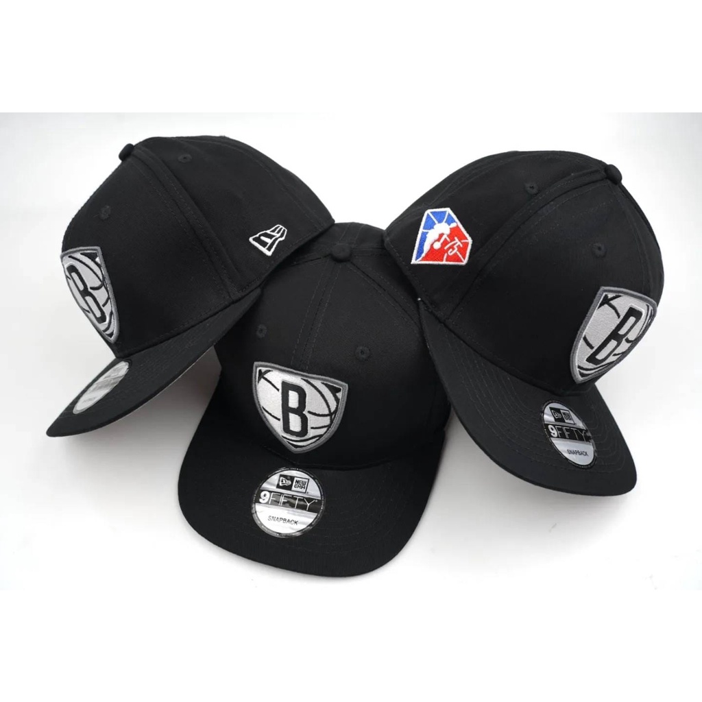 Topi Snapback Original Import  NBA Brooklyn Nets Baseball Cap Distro Unisex Pria Premium