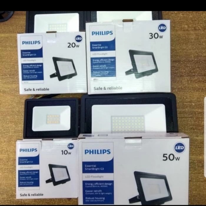 Bohlam Lampu Tembak Led 10W 20W 30W 50W Philips Outdoor Sorot Led Reklame