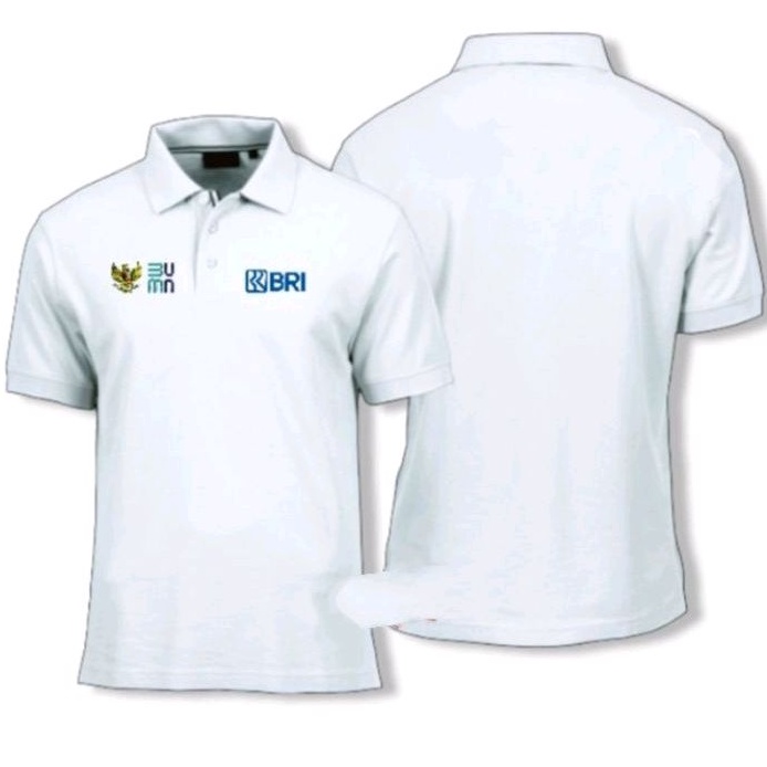 lengan pendek kaos Bank BRI baju bank BRI seragam Bank BRI kaos kerah Bank BRI baju kerah Bank BRI k
