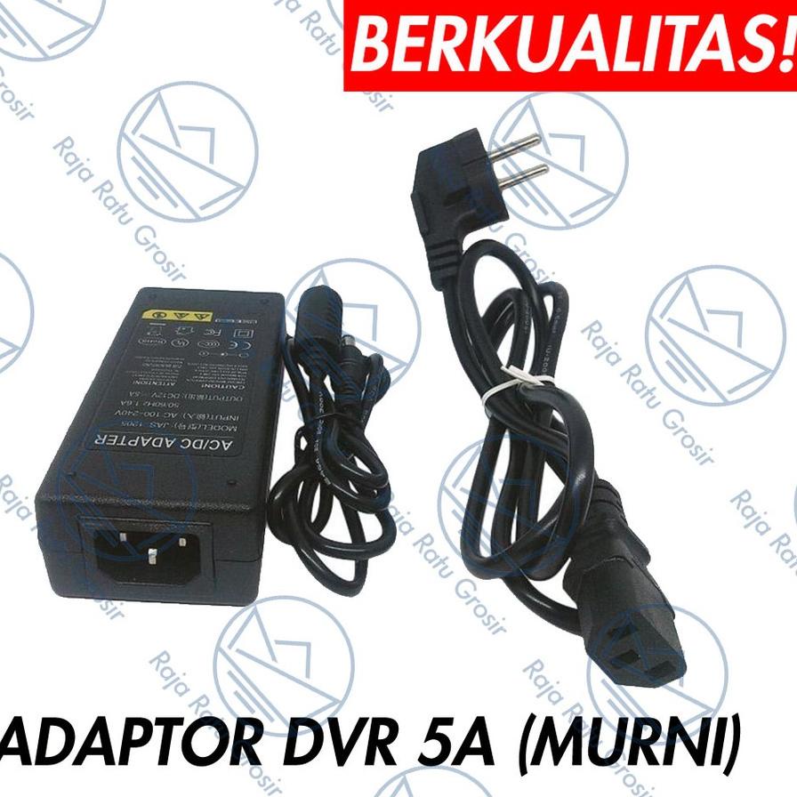 ADAPTOR 12V 5A MURNI (5000MAH) KHUSUS DVR CCTV