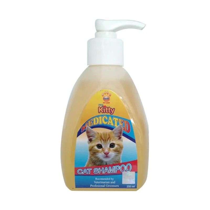 shampo kucing my kitty medicated masalah kulit jamur 250ml raid all