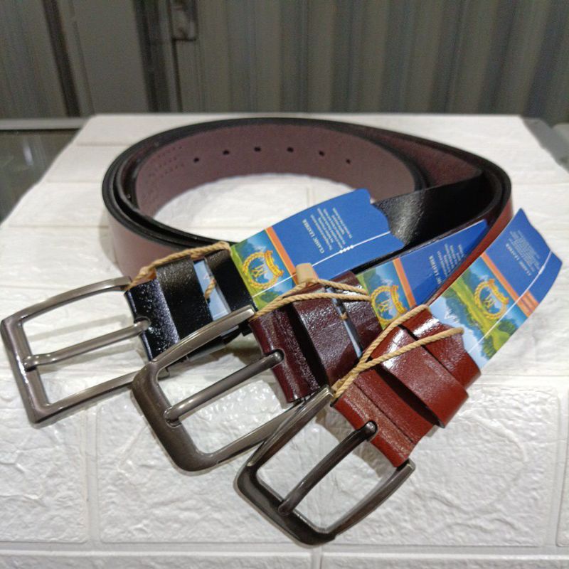 Ikat Pinggang Pria Kulit Import TOMMY HILFIGER || Ikat Pinggang Jarum Lubang Formal Sabuk Kerja