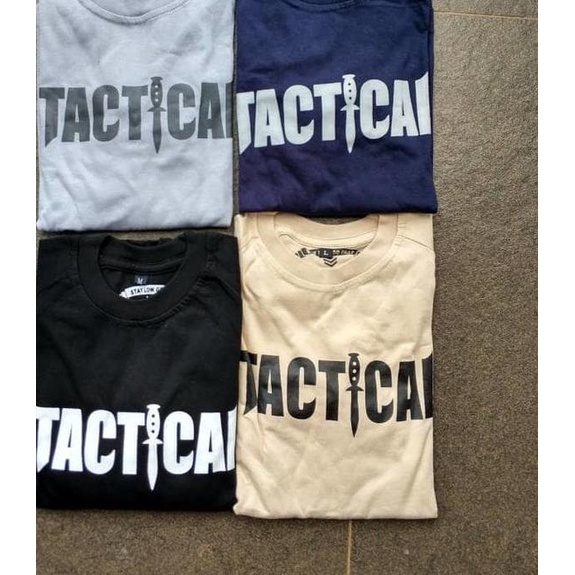 kaos tactical combat shirt - Hitam, M