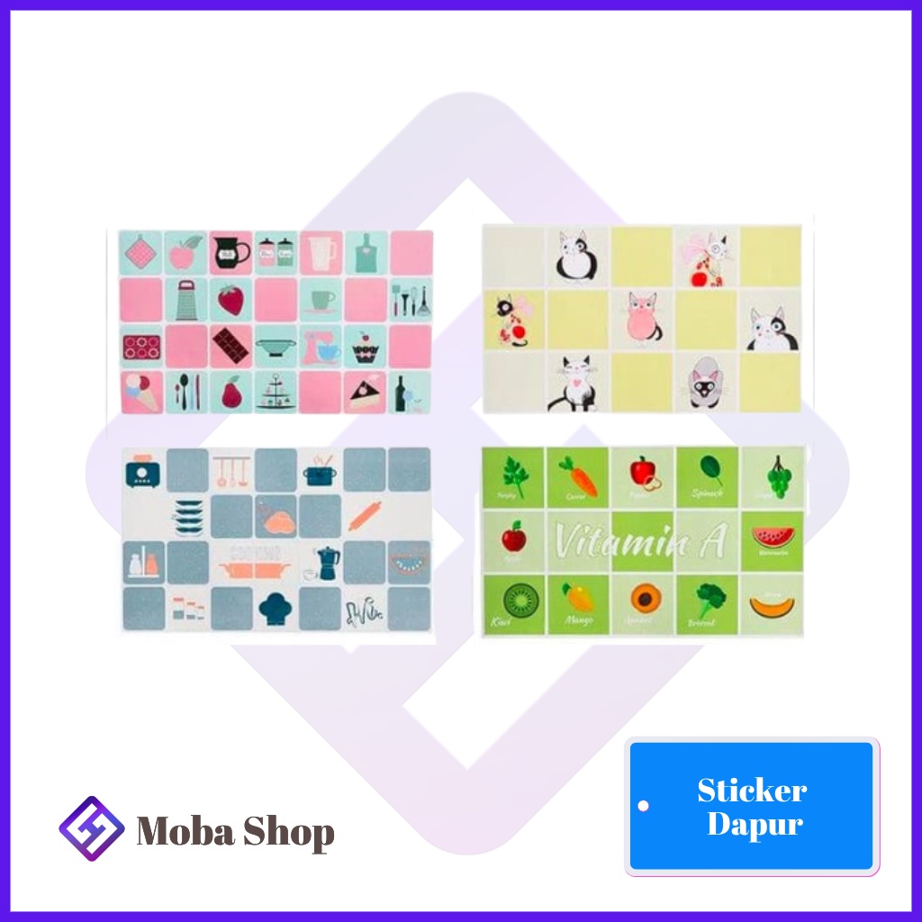Sticker Dapur 45 x 70 CM Wallpaper Dapur