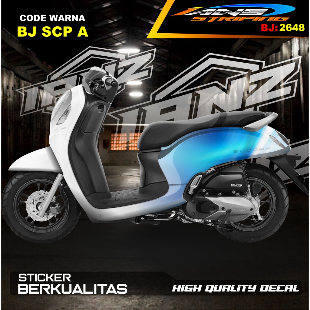 STICKER DECAL HONDA SCOOPY FULL BODY NEW DESAIN LIMITED EDITION / STICKER VARIASI SCOOPY TERBARU  / STICKER SCOOPY