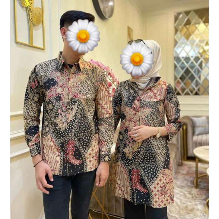 Blus batik lapisan trikot dan Kemeja batik lapisan trikot