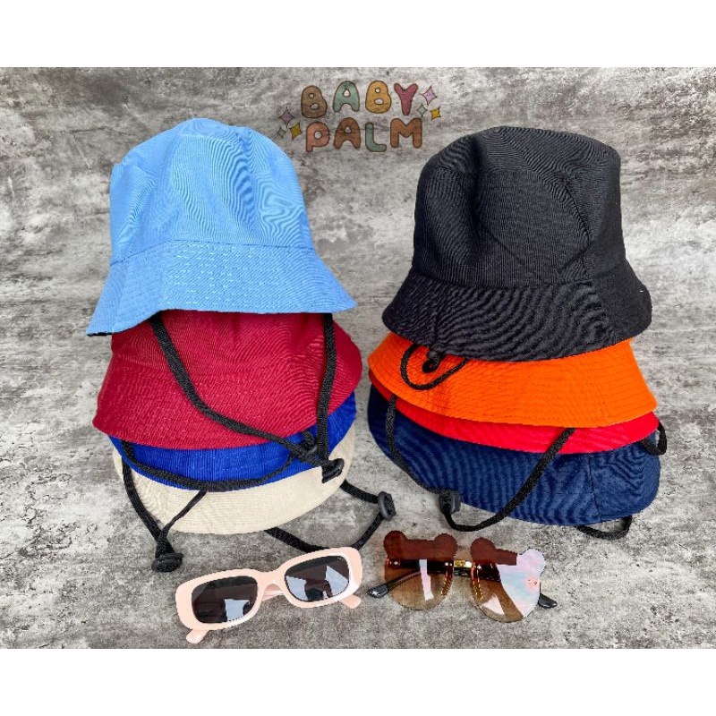 BUCKET HAT ANAK POLOS - TOPI ANAK - BUCKET HAT