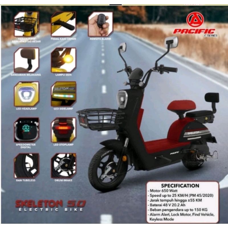 Sepeda Listrik Pasific Exotic Nimbus Nimbuzz Nimbuz Skeleton 5.0 5 Ori