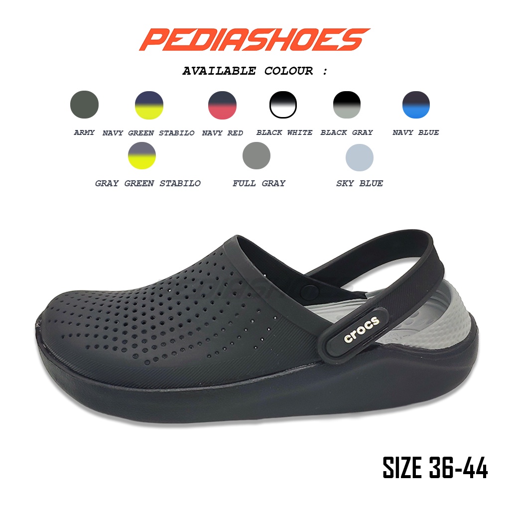 Crocs Pria Literide Clog Crocs Original Sandal Pria Wanita Sandal Crocs Murah Sandal Perawat