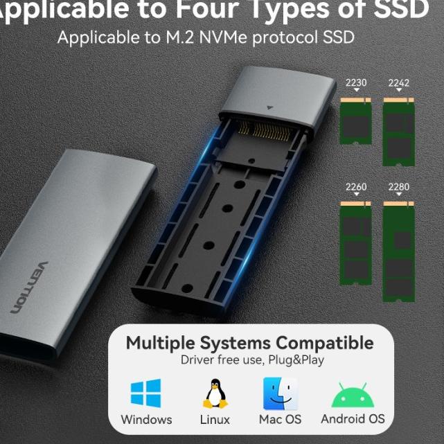 Vention SATA HDD SSD 2.5" Enclosure Case External - SATA