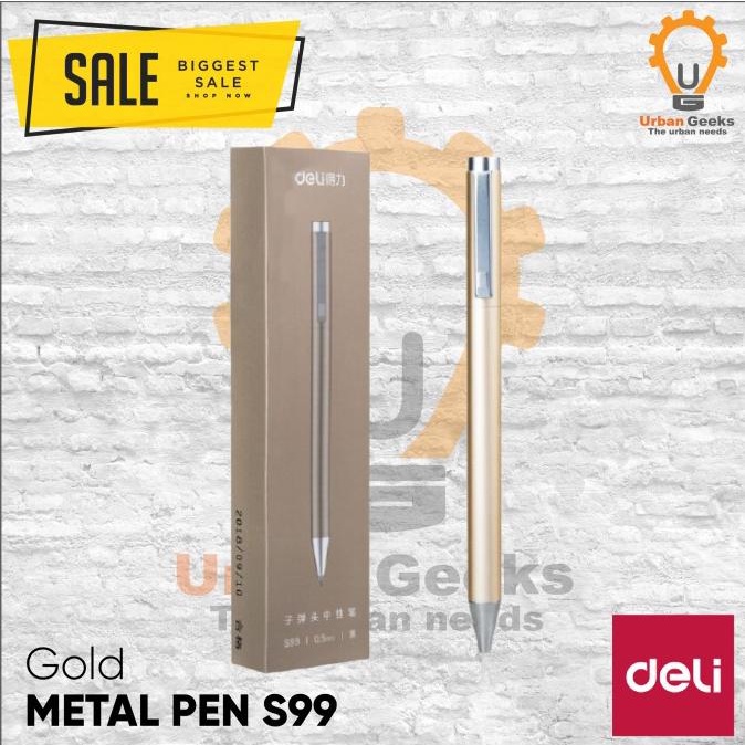 

TERBARU Pen Metal Signature Deli S99 0.5mm Pen Rotating Black Signing Pen /ALAT TULIS AESTHETIC/ALAT TULIS SEKOLAH/ALAT TULIS SET/ALAT TULIS LENGKAP/ALAT TULIS ANAK/ALAT TULIS LUCU