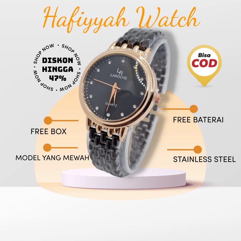 FREE BOX !!! JAM TANGAN WANITA RANTAI MODEL KEKINIAN - TAMPIL MODIS - BEST SELLER - BISA COD - BONUS BATERAI CADANGAN - JAM TANGAN WANITA TERBARU - JAM TANGAN WANITA TERLARIS