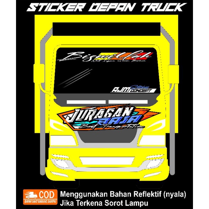 STIKER KABIN DEPAN TRUCK CANTER