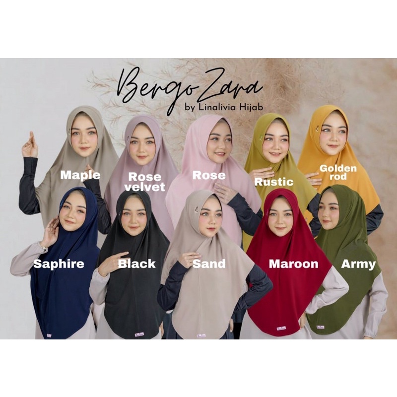 BERGO ZARA by Linalivia Hijab