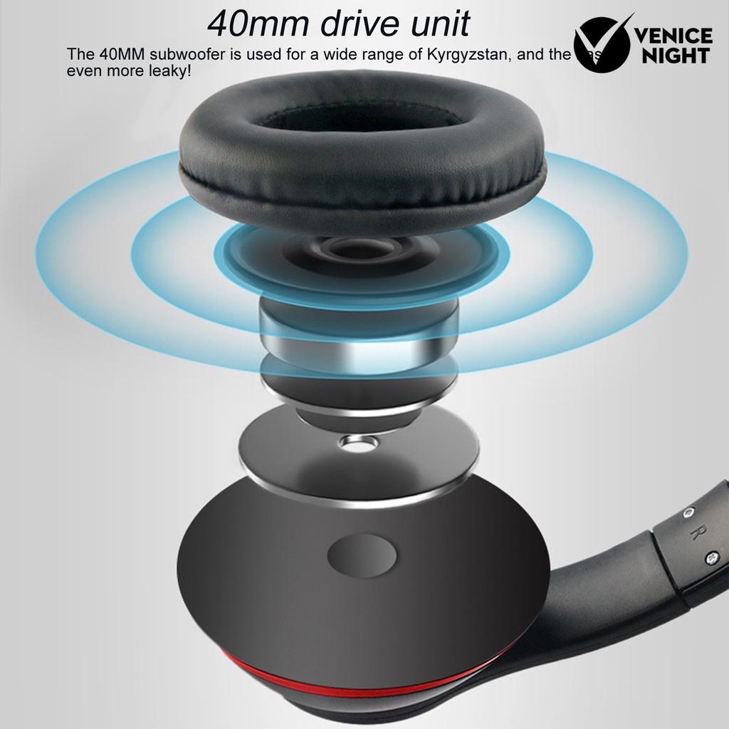 (VNEP) (Berkabel) GM-005 Headphone 3.5mm Jack Noise Reduction Retractable Earphone dengan Mic untuk Gaming