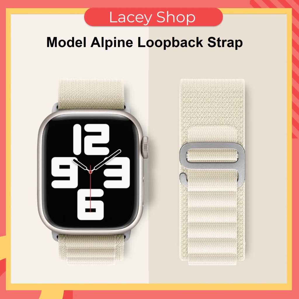 Iwatch Ultra Alpine Loop Nylon Band Tali Strap Jam Tangan for Apple Watch Series Ultra  38mm/42mm
