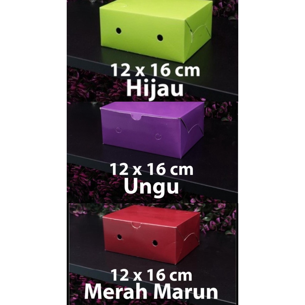 DUS SNACK/ DUS KUE FULL WARNA BERBAGAI MACAM UKURAN ISI 10 PCS