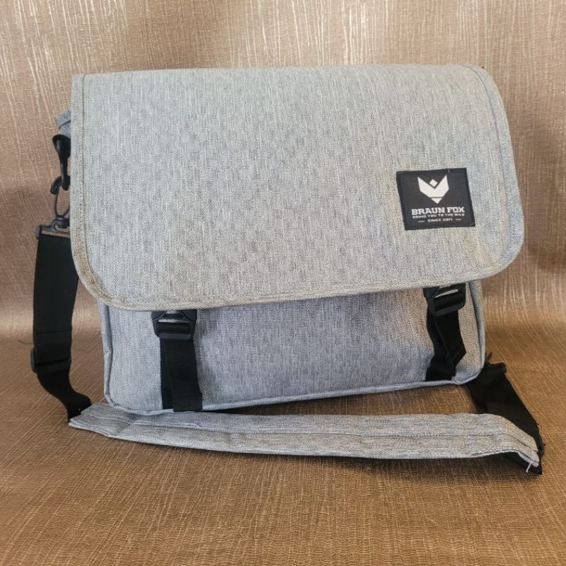 Tas selempang Braun fox kanvas pria wanita - ORI