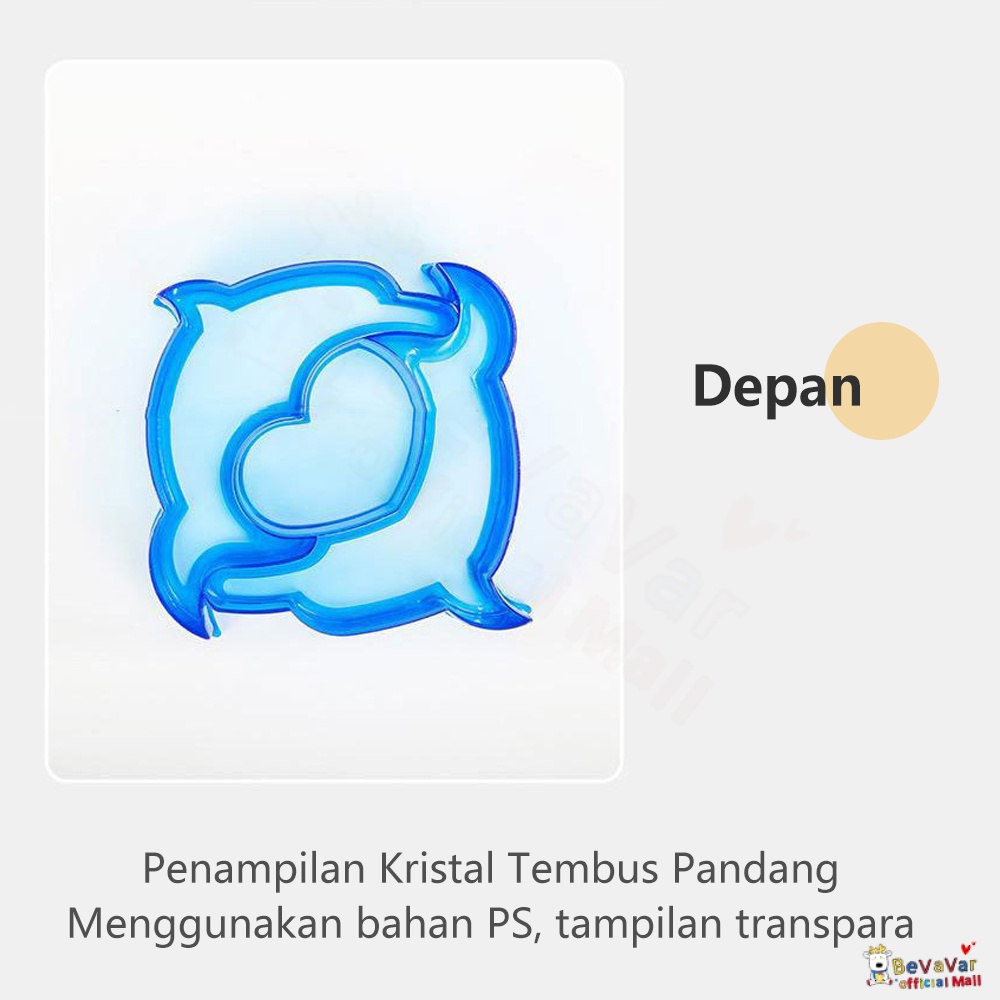 BEVAVAR Diy Cetakan Pemotong Roti Sandwich Tawar /Cetakan Roti Bekal Anak Lucu/Sandwich Cutter