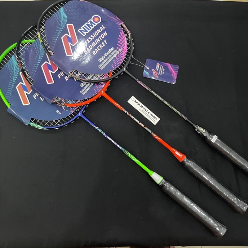 RAKET BADMINTON NIMO - INSPIRON 200 + COVER - ORIGINAL BADMINTON RACKET BULU TANGKIS