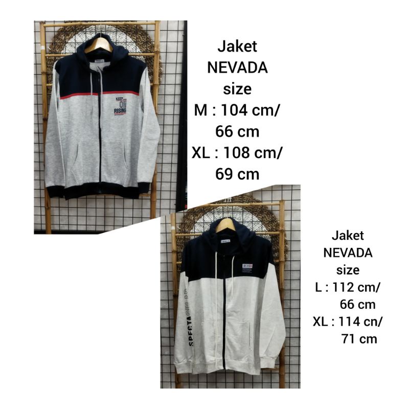 jaket NEVADA resleting dewasa brand MATAHARI