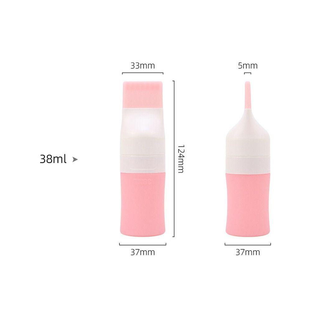 [Elegan] Botol Dispensing Silikon Berpori 1PC Warna Warni Food Grade Portable Toner Isi Ulang Sampo Rangement Travel Storage Kosmetik Wadah Kosong