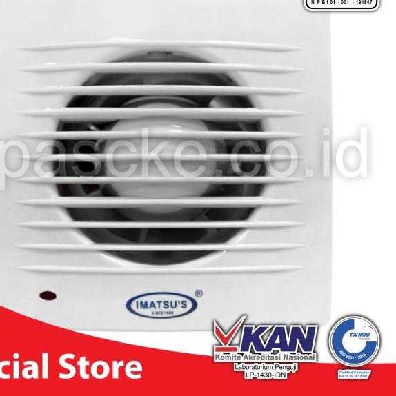 Imatsu Exhaust Fan Toilet 4 Inch Exhaust Dinding Eksos Dinding Blower