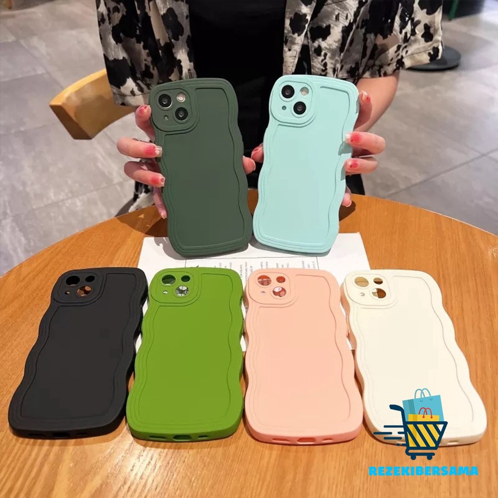 SOFTCASE WAVE CASE GELOMBANG SILIKON FOR OPPO C1 C2 A3S A5S A8 A15 A16 A17 A17K A31 A37 A39 A57 NEO 9 SOFT CASING CASE GELOMBANG RB2312