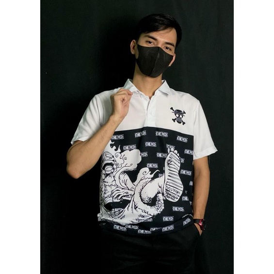 KEMEJA POLOSHIRT ANIME ONE PIECE - LUFFY GEAR 5