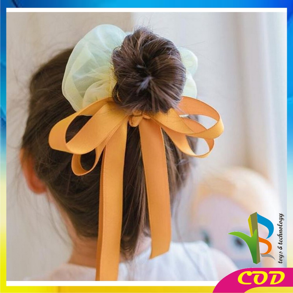 RB-C344 Jepit Rambut Korea Pita Untuk Wanita Ikat Rambut Pita Panjang ala Korea / Ribbon Hair Tie / Jepit Rambut Wanita / Jepitan Rambut Anak Perempuan