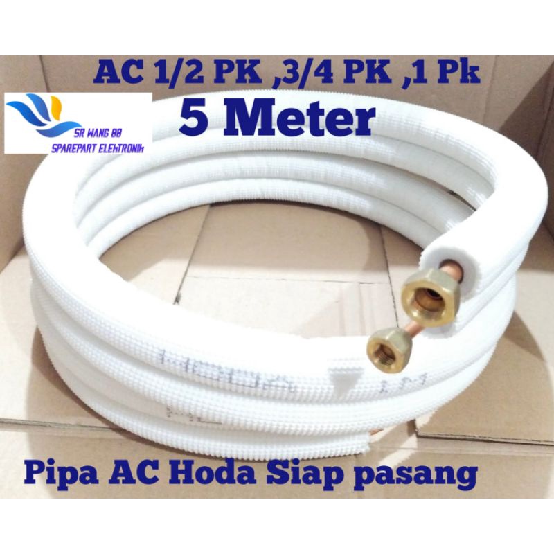 Pipa AC Hoda 5 Meter Siap Pasang 1/4x3/8