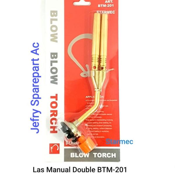 GAS TORCH DOUBLE MANUAL KEPALA LAS PORTABLE BLOW BLOW TORCH STARMEC
