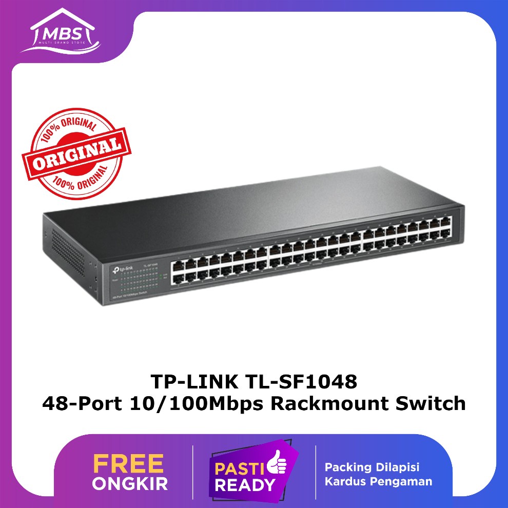 TP LINK TL-SF1048 48-Port 10/100Mbps Rackmount Switch Tp-Link SF1048