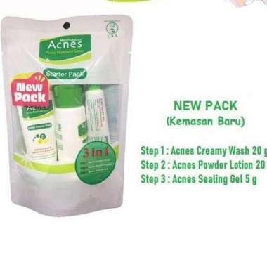 Acnes Starter Pack Cream Penghilang Jerawat Ampuh Lengkap Paket Skincare Series Pria Wanita BPOM