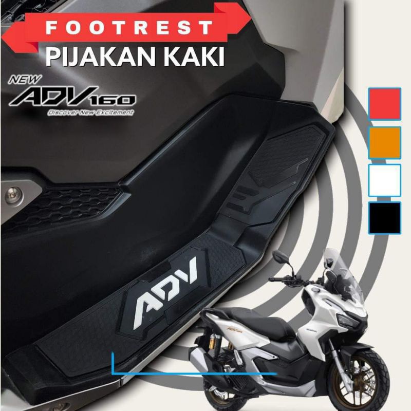 Karpet pijakan kaki Honda Adv 160 Alas kaki Adv 160 Steep floor Adv 160 Karpet Adv