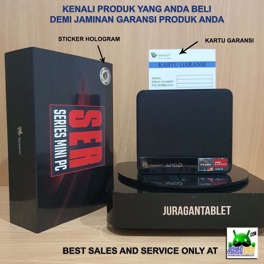Mini PC Beelink SER 3550H 16/500GB SSD AMD Ryzen5 HDMI 4K Windows 11 Pro