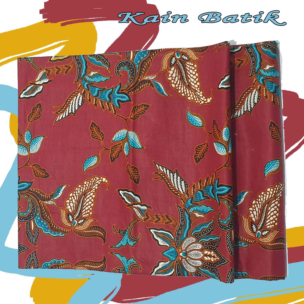 KAIN BAHAN BATIK KATUN FLED 9 / KAIN BATIK BAHAN FASHION