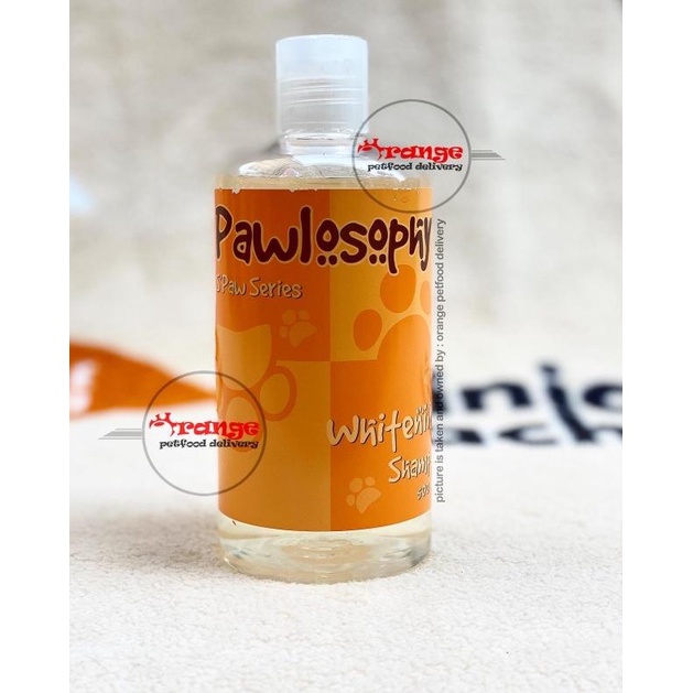 pawlosophy whitening shampoo 500 ml anjing bulu putih white dog