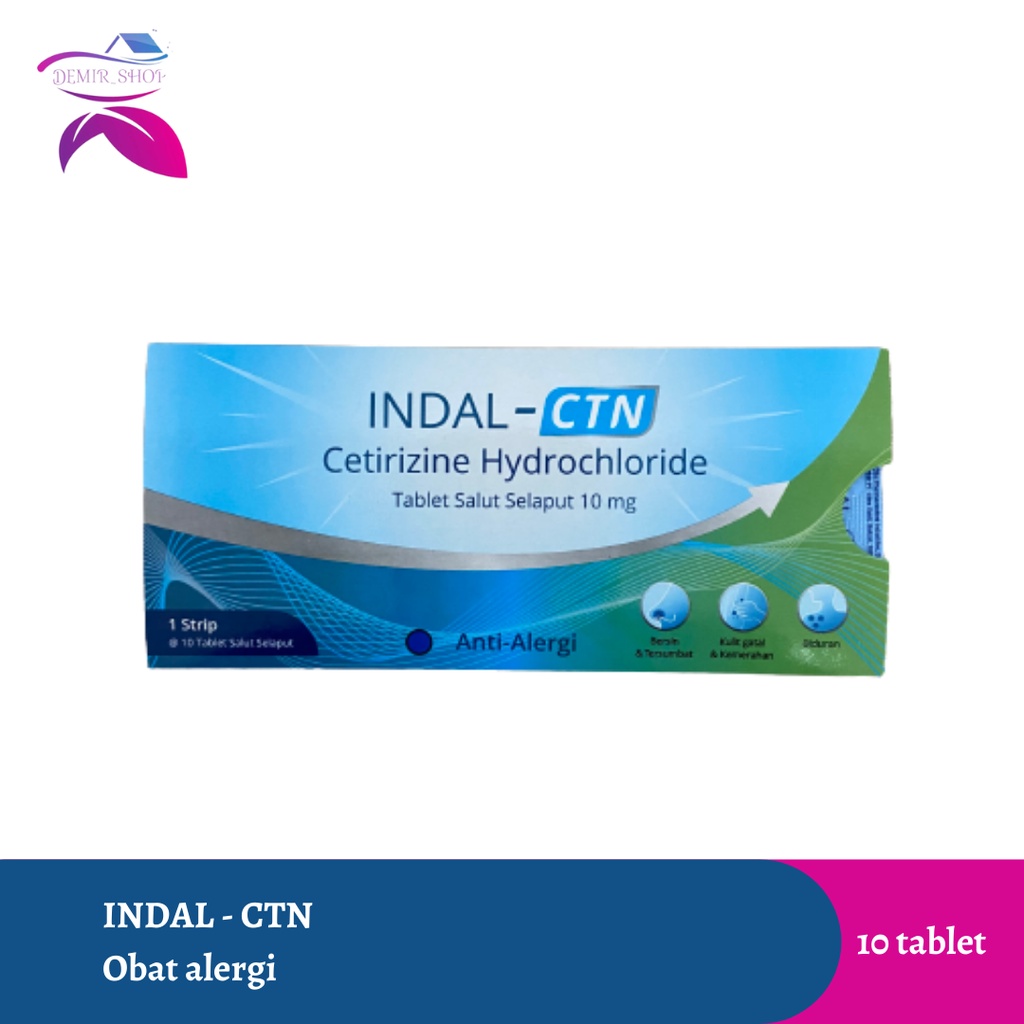 Indal CTN Strip 10 Tablet Obat Alergi